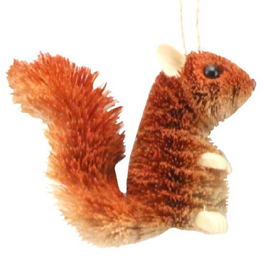 Bristle Brown Squirrel, White Paws 12cm *ETA Nov